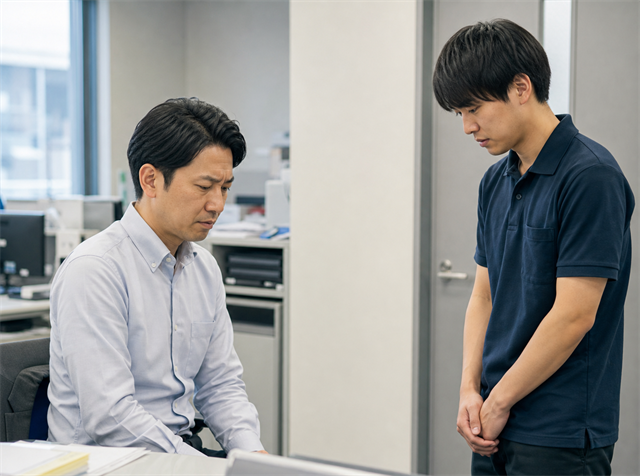 入って間もないアルバイトに辞めたいと告げられ困る企業の採用担当者