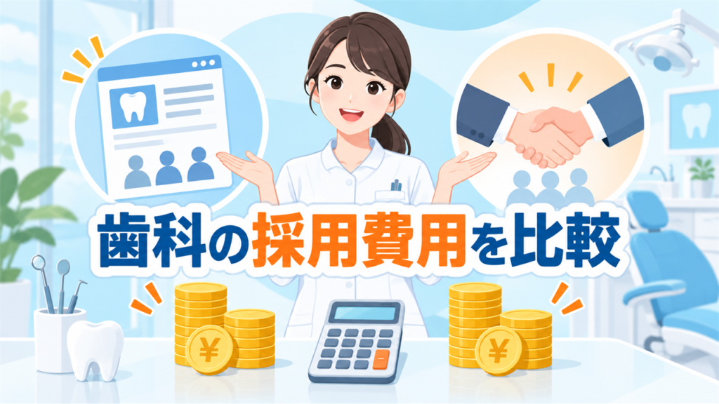 歯科衛生士の採用費用を求人広告と人材紹介で比較する歯科医院向けアイキャッチ画像